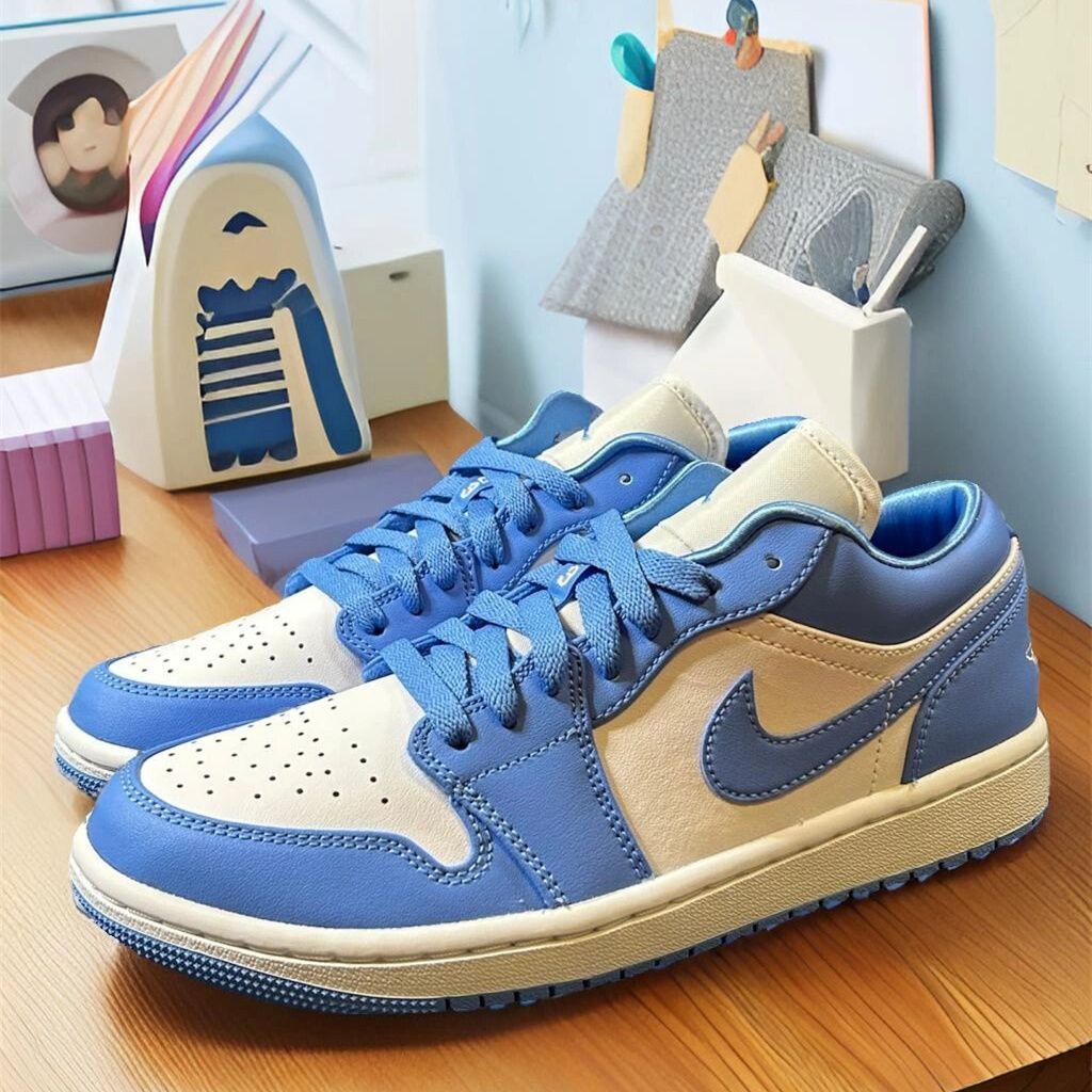 Air Jordan AJ1 Low ロートップノースカロライナブルートレンドカジュアルスポーツボードシューズAO9944-441 - メルカリ