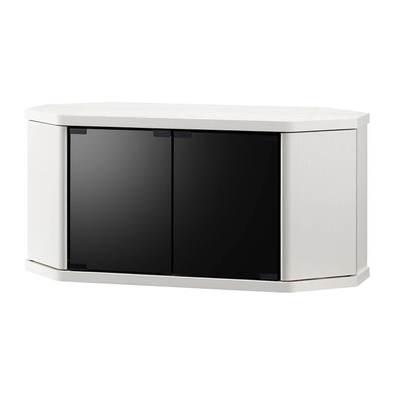 朝日木材加工 テレビ台 RACINE 32型 ホワイト キャスター付き コーナー対応 RCA-800AV-WH 約幅79×奥行39×高さ39cm 0