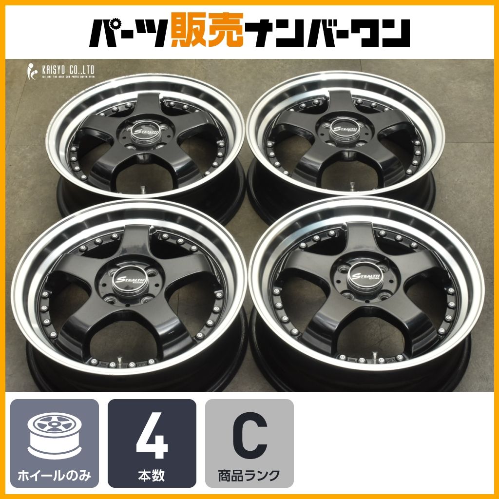 デザイン ステルスレーシング STEALTH Racing K35 16in 5.5J 43 PCD100 4本 アクア ヴィッツ ヤリス フィット ノート スイフト