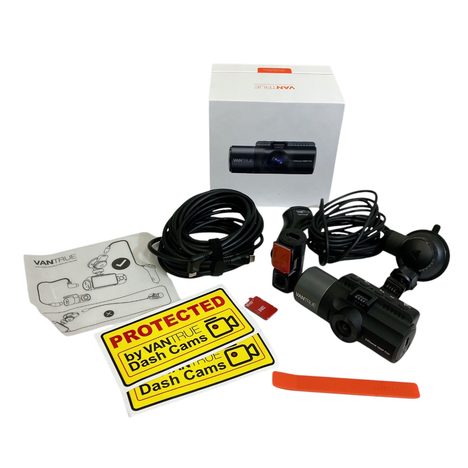 N4 VANTRUE ドライブレコーダー 3カメラ Pro 3カメラドライブ