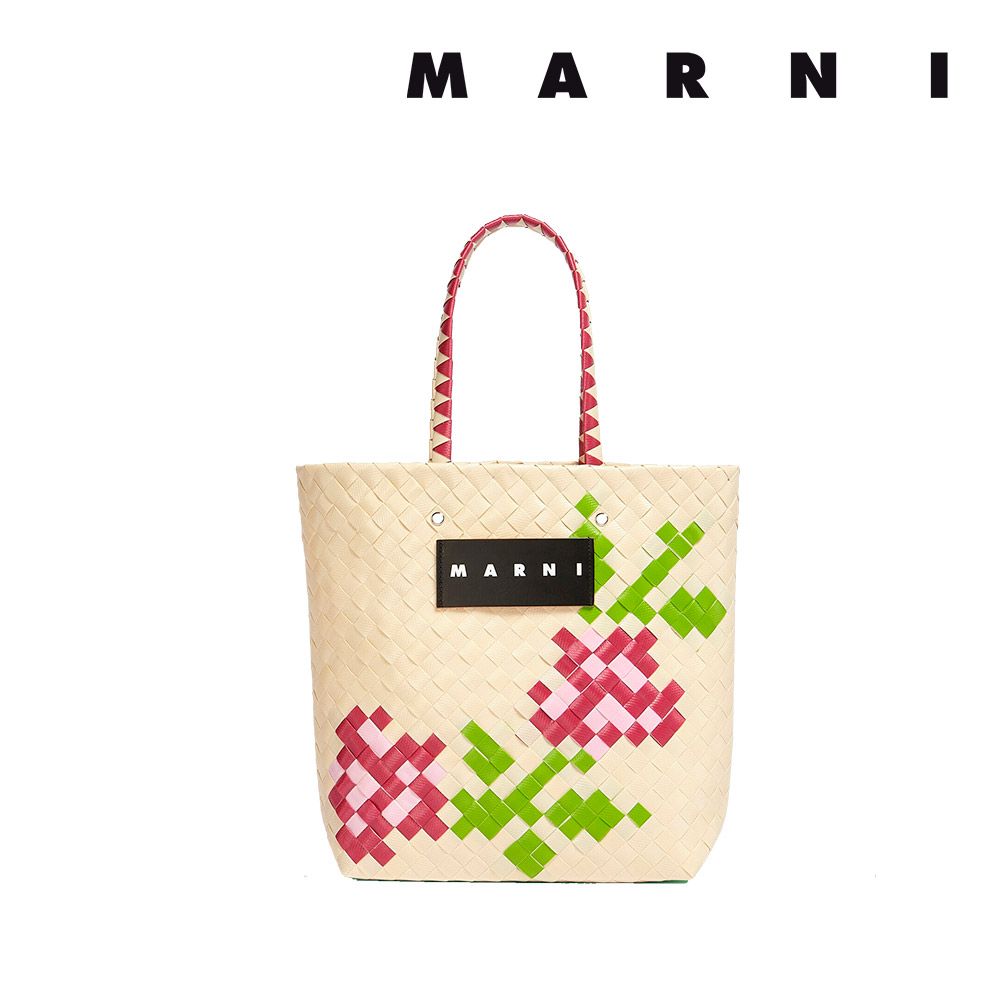 マルニ フラワー カフェ MARNI FLOWER CAFE レディース カバン フラワーモチーフ スモールバッグ かごバッグ 【返品交換不可】