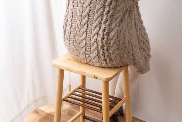 天然木 パイン のマルチハイスツール 収納棚付き W37×D32×H60cm No.783 HOMU-JOURNEY_COM