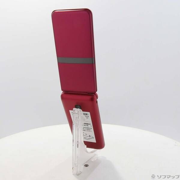 中古品〕 DIGNO ケータイ KY-42C レッド docomo SIMフリー【258