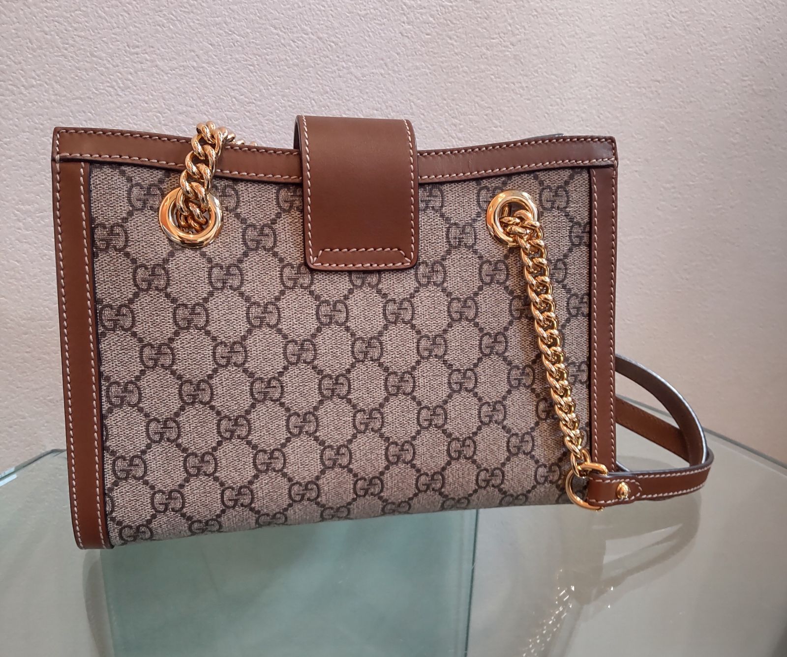 Gucci A4収納可 パドロック ミディアム ショルダーバッグ 718 綺麗! GUCCI グッチ パドロック GG スモール ショルダー