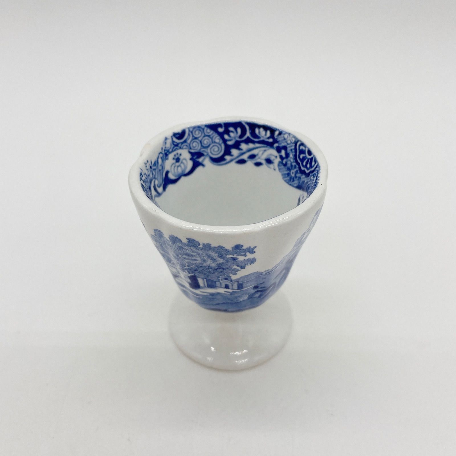 スポードブルーイタリアンエッグスタンド2個