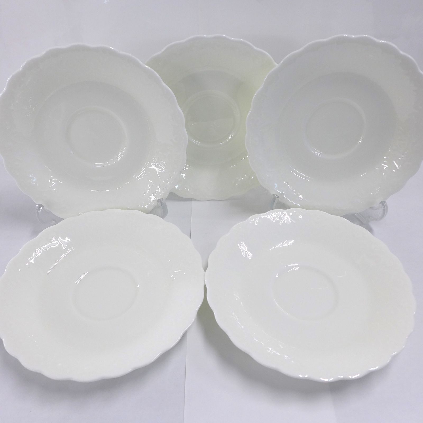 NARUMI ナルミ Silky White シルキーホワイト カップ＆ソーサー 5客