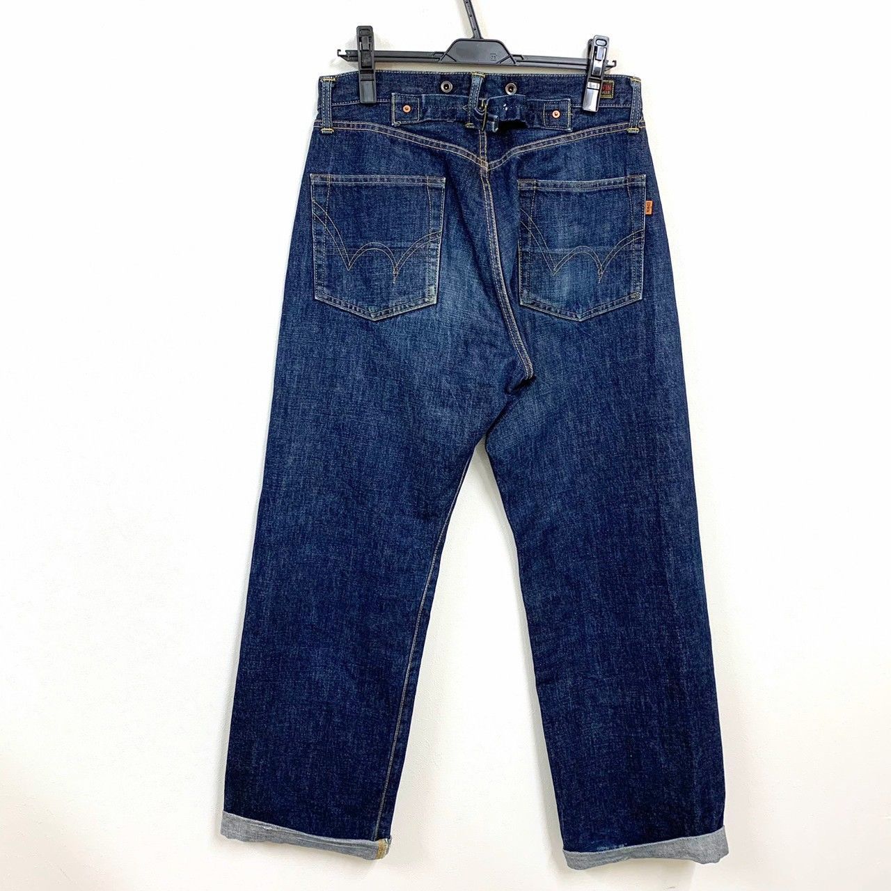 A158【激レア】ヤマネ エヴィス デニムパンツ ジーンズ 大黒 赤耳 W35 中古・古着通販】YAMANE (ヤマネ) EVISU (エビス) デニムパンツ
