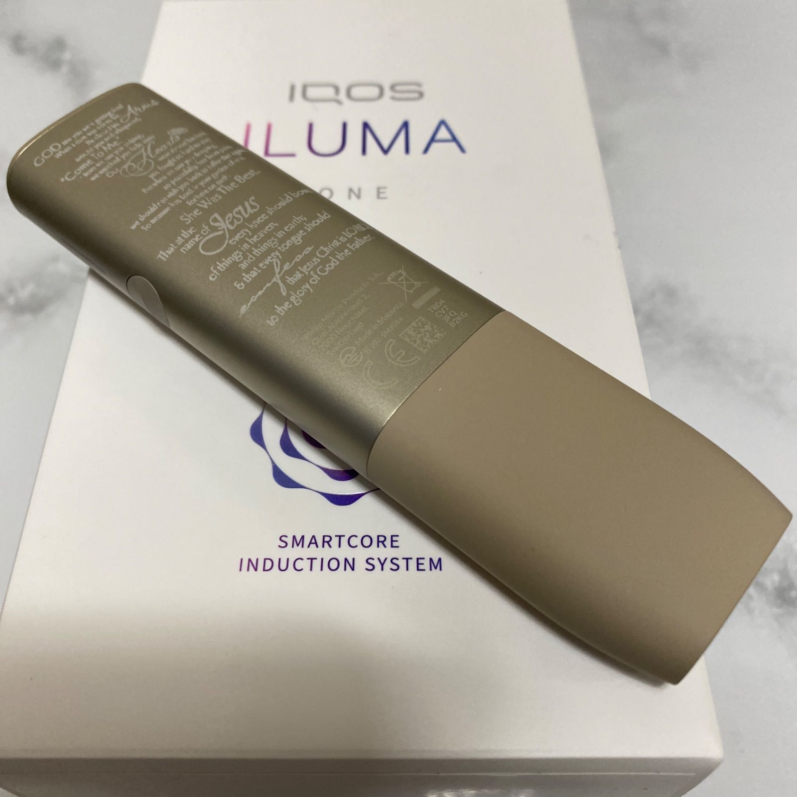 iQOS ILUMA ONE アイコス イルマ ワン レーザー加工 祈り手 ロザリオ 聖書 プレイングハンズ ペブルベージュ 金 クロス 神  プレイヤーハンズ 合掌 掌 カスタム オリジナル 新品 未使用 新型 新作 送料無料 おしゃれ かっこいい - メルカリ