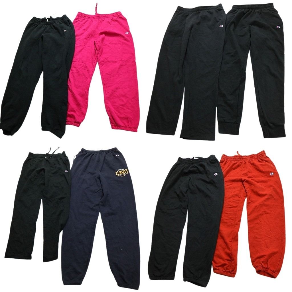 古着卸 まとめ売り チャンピオン スウェット パンツ 8枚セット メンズ Ｌ トレーニングパンツ ワイド ジョガーパンツ 古着 NC0823