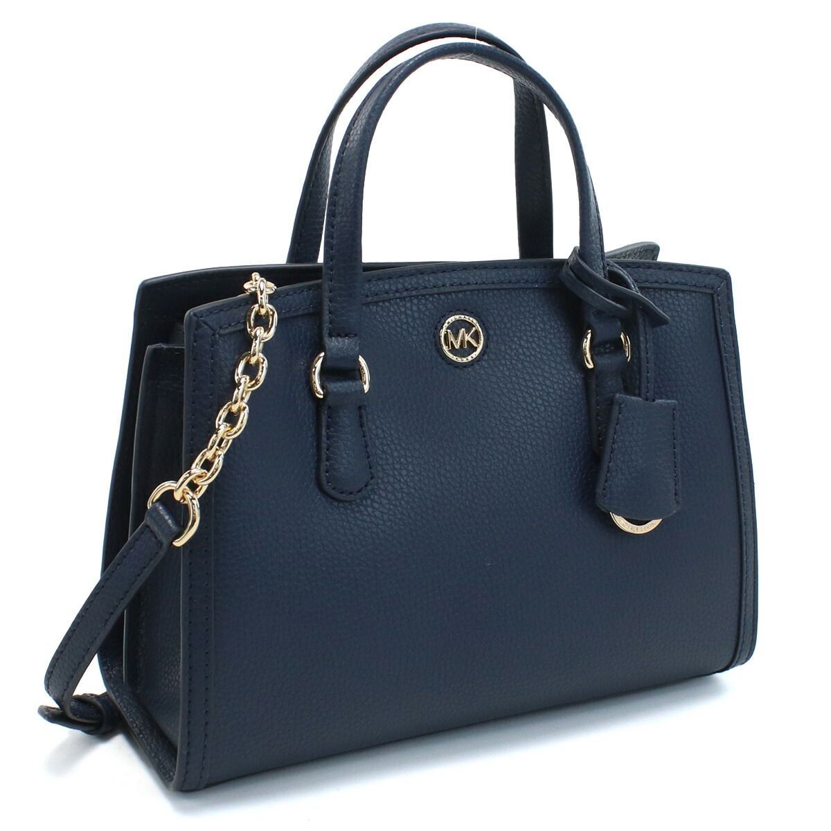 新品 未使用】マイケルコース MICHAEL KORS CHANTAL ハンドバッグ 2WAY ショルダー 30F2G7CM1T LEATHER  406 NAVY ネイビー系 - メルカリ