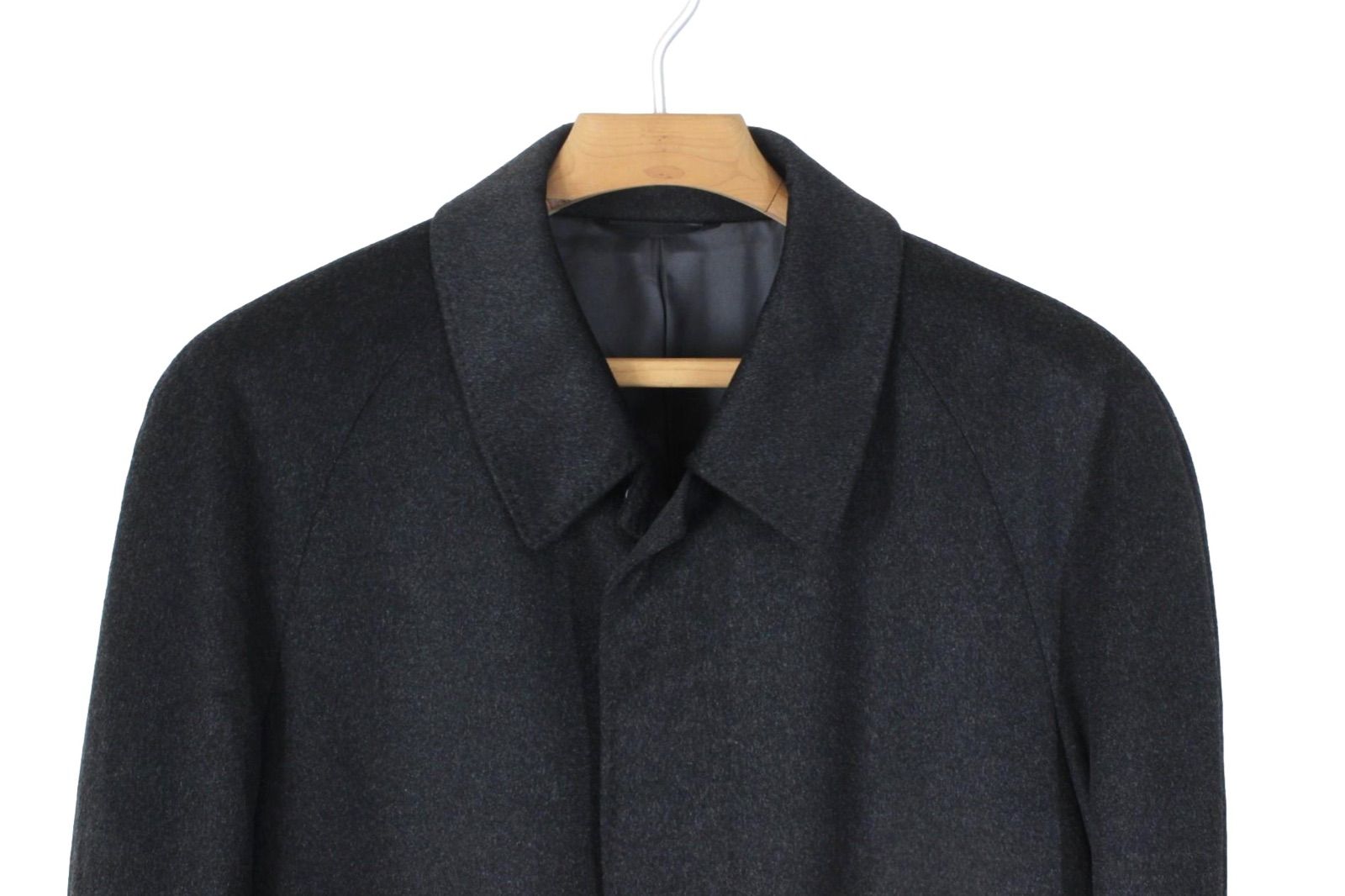 M44【新品同様】カシミヤコート A4 メンズ M チャコール ★未使用に近い★ M44【新品同様】カシミヤコート A4 メンズ M ☆未使用に近い