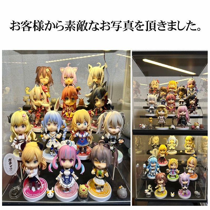 3段 コレクションケース アクリル 幅32cm 段差式 LED 光る CB