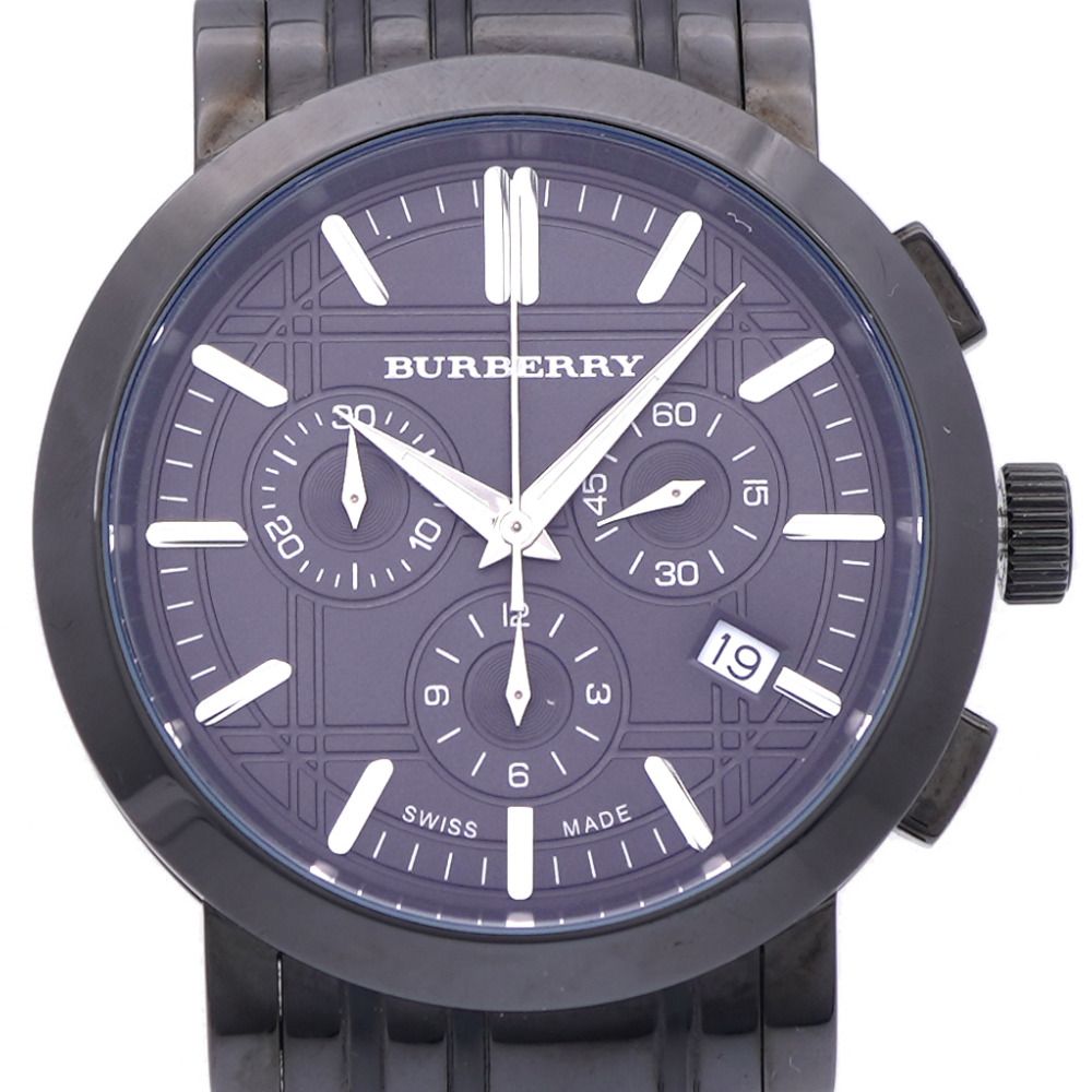 極美品　BURBERRY クロノグラフ腕時計 ブラック　BU1373 稼働品 楽天市場】バーバリー BURBERRY ヘリテージ クロノグラフ メンズ