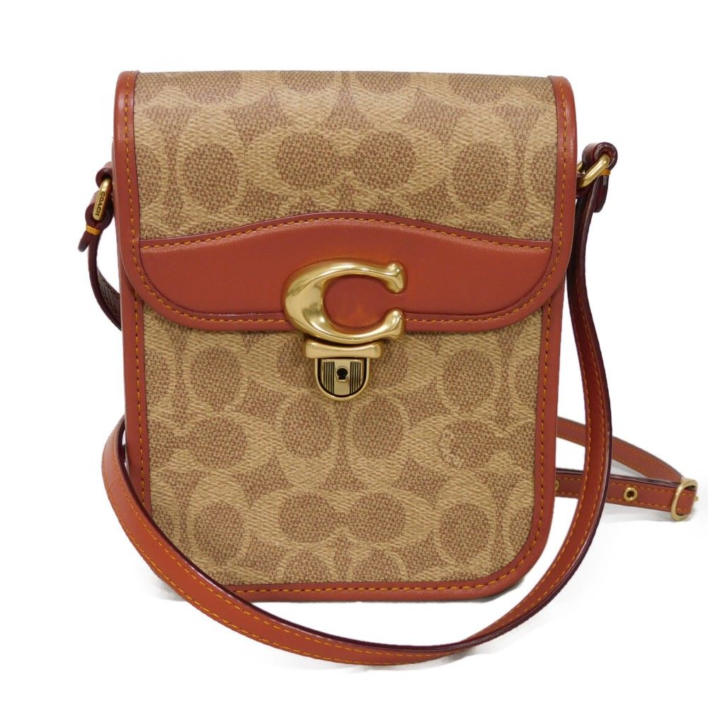 COACH コーチ トール ストゥディオ クロスボディ Cロゴ Cマーク ポシェット タン ラスト ベージュ ブラウン シグネチャー ショルダーバッグ C8484 COACH コーチ トール ストゥディオ クロスボディ Cロゴ Cマーク