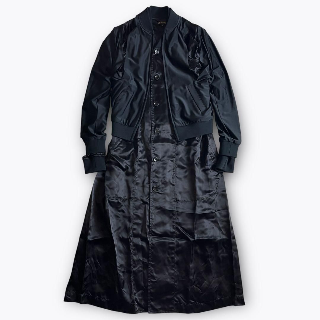 19SS COMME des GARCONS ドッキングコート 黒 2000000020709