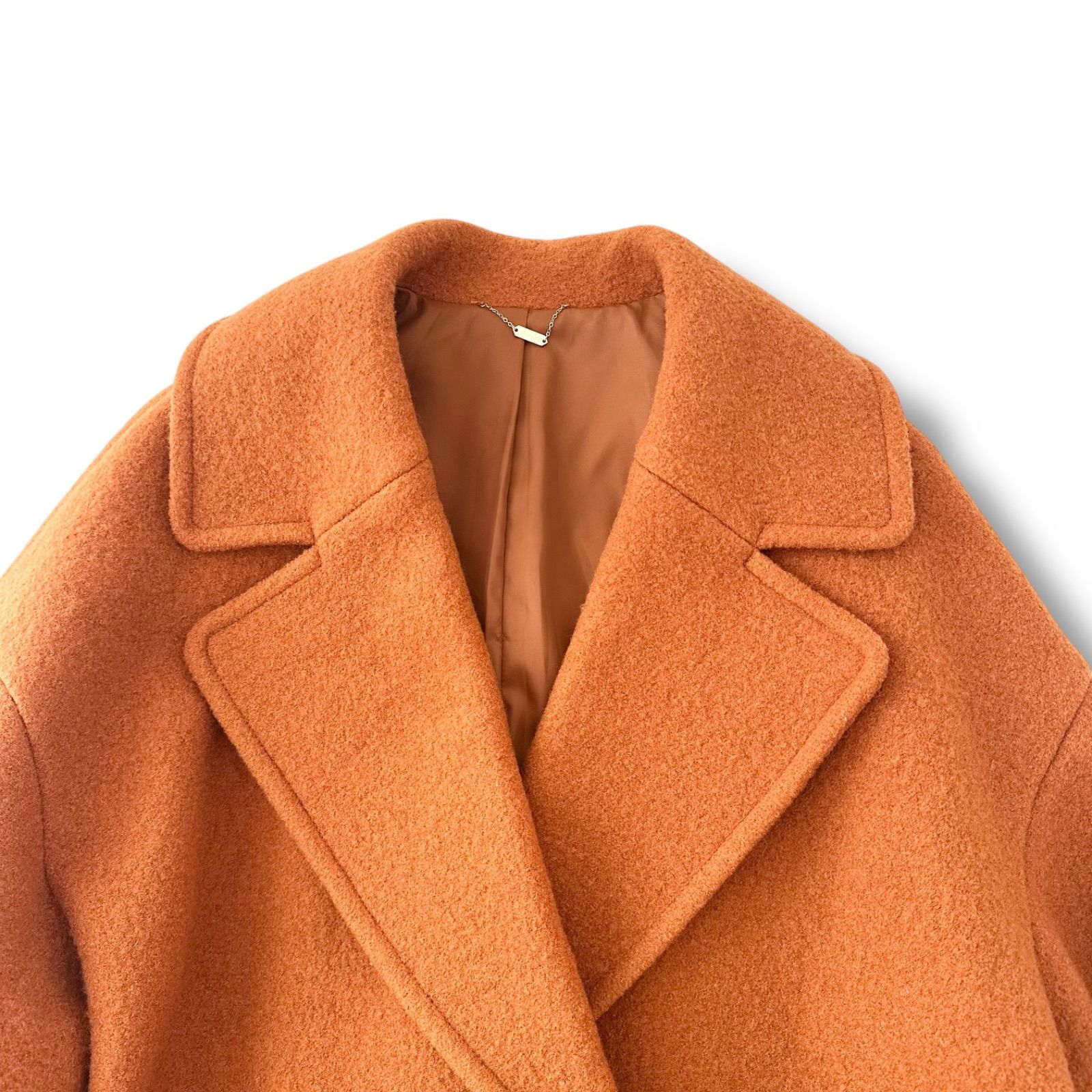 コラージュガリャルダガランテ 23AW 圧縮ウールコート アウター オレンジ フリーサイズ