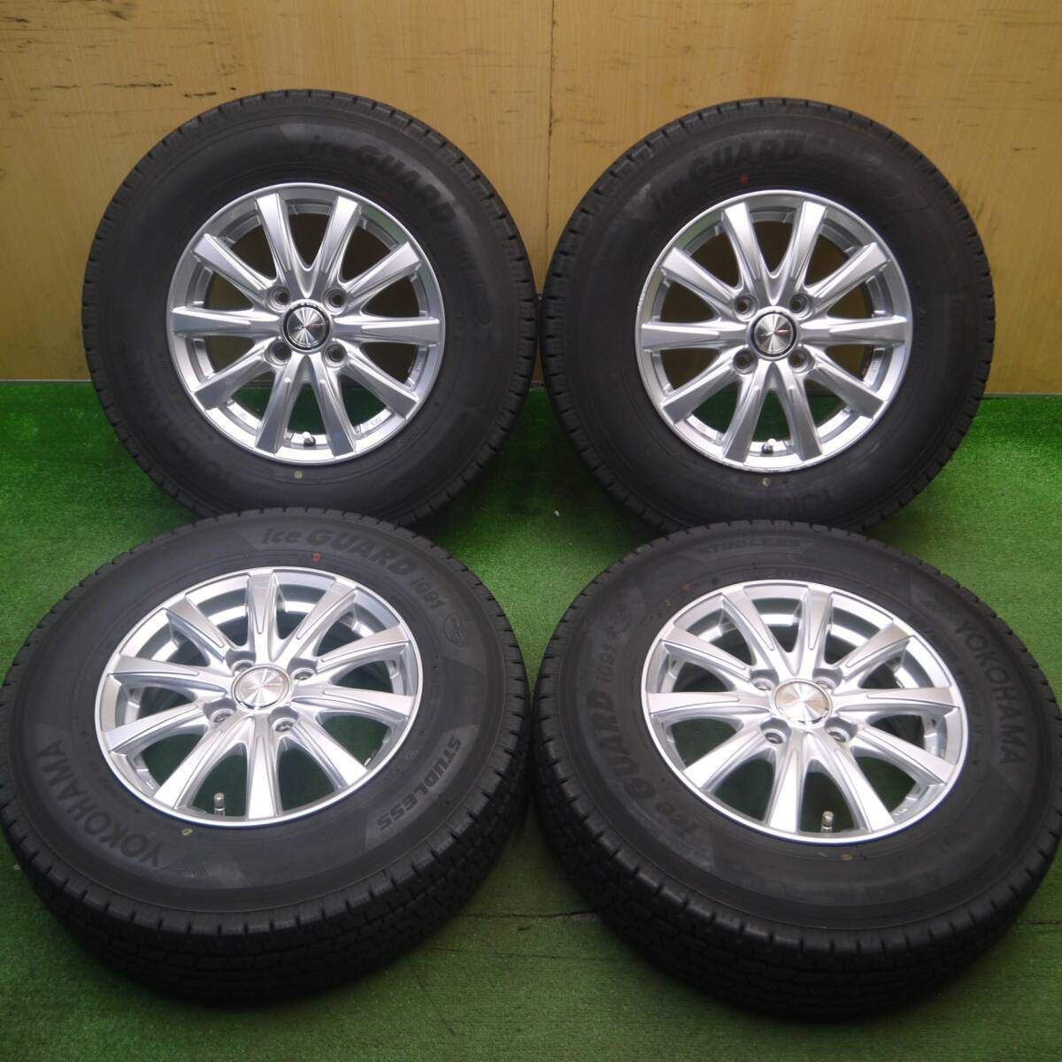 YOKOHAMA　　iceGUARD　iG91　　165/80R13　　　90/88N　　新品4本 2本以上で送料無料 スタッドレスタイヤ 165⁄80R13 90⁄88N ヨコハマ