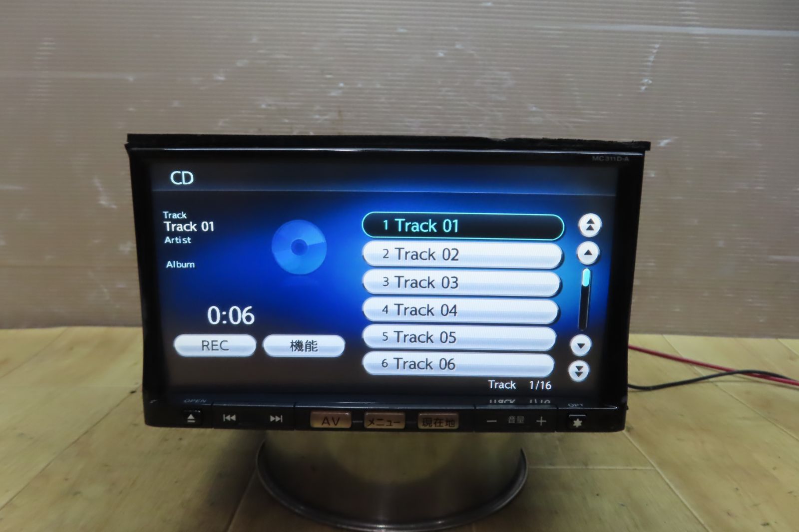 保証付動作☆A1534/日産 純正 クラリオン MC311D-A SDナビ 地デジTVフルセグ Bluetooth内蔵 CD、DVD再生OK 本体のみ  - メルカリ