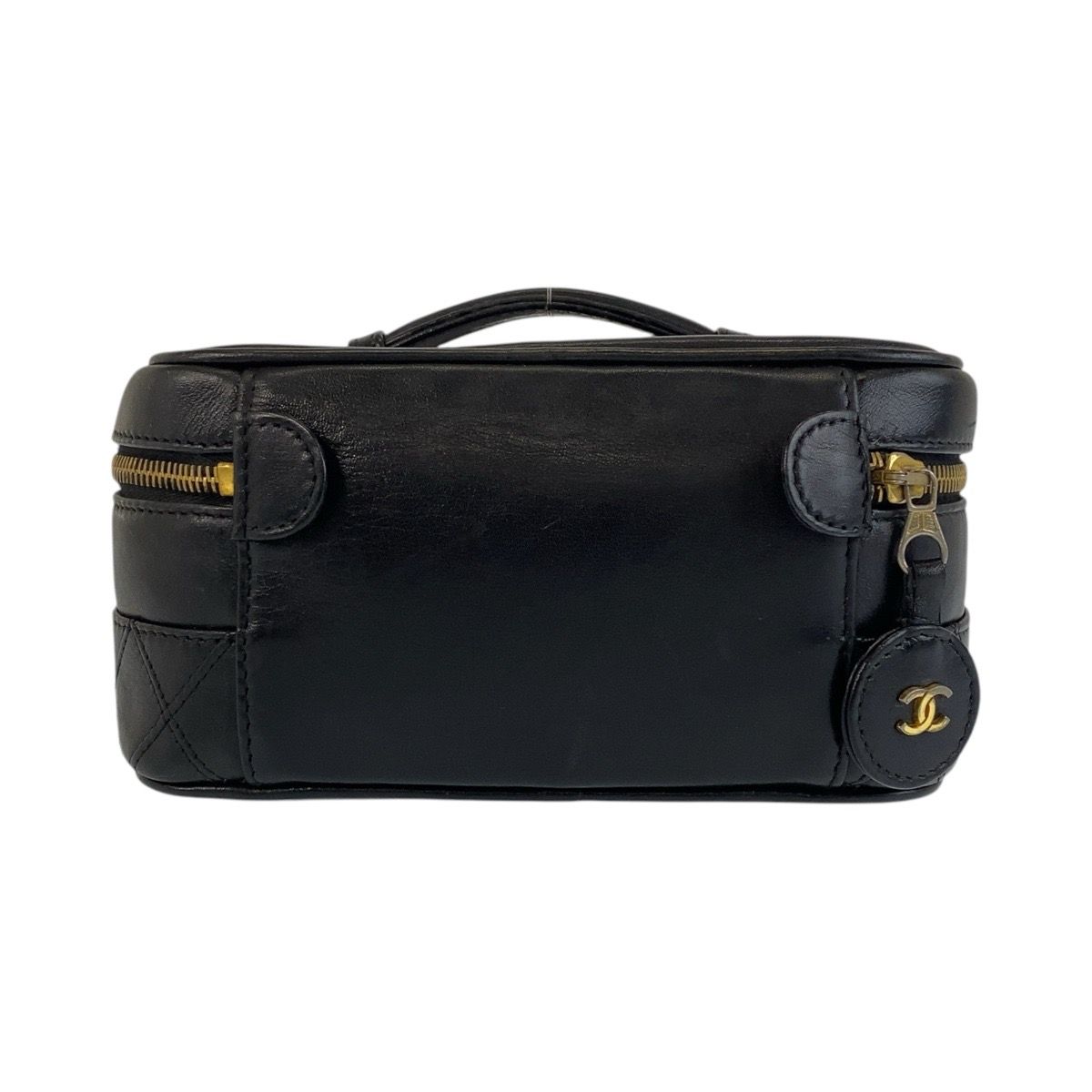 美品 CHANEL シャネル ビコローレ ブラック 黒 ゴールド金具  