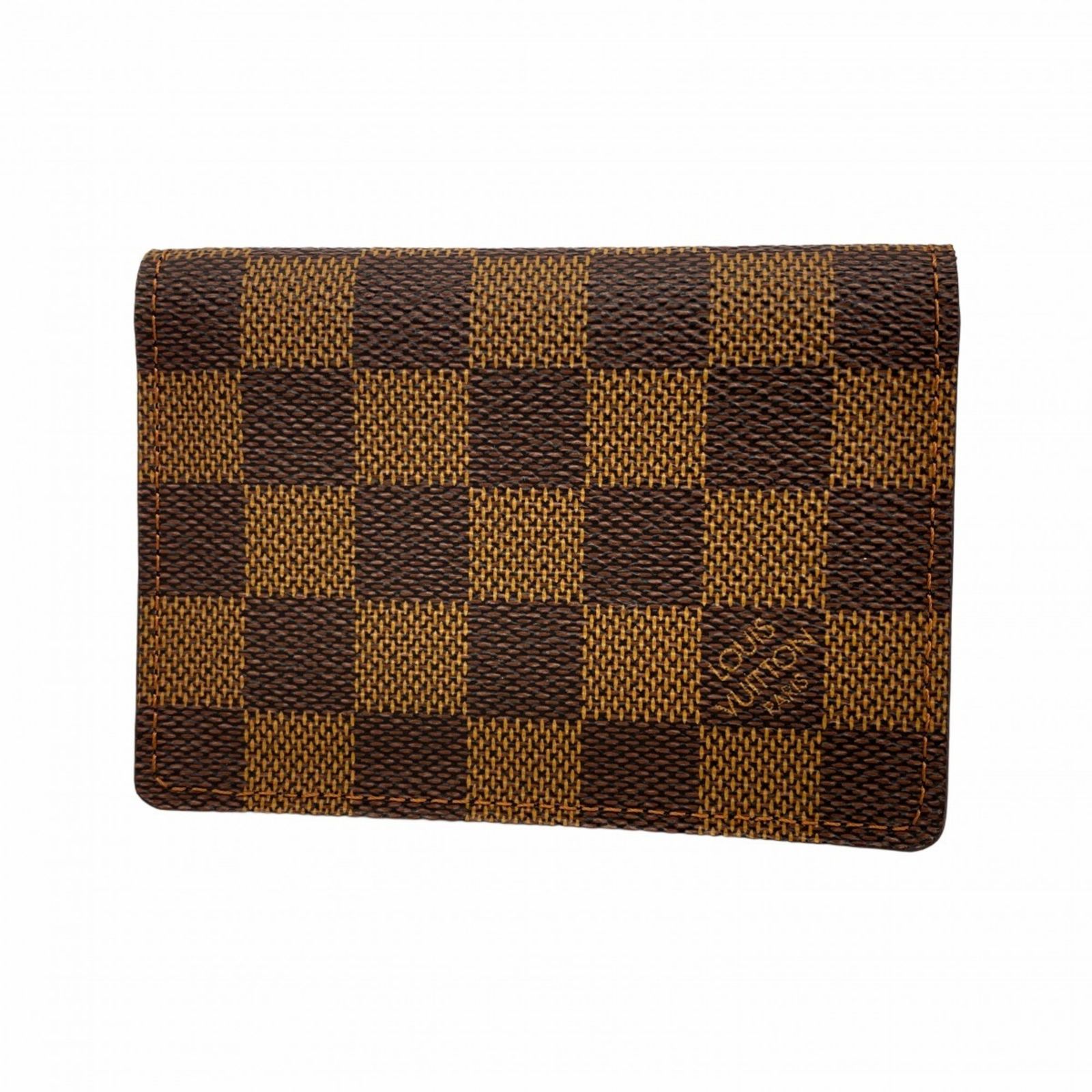 【美品】 LOUIS VUITTON ダミエ エベヌ 名刺入れ カードケース ルイ・ヴィトン(Louis Vuitton) ルイ・ヴィトン 名刺入れ