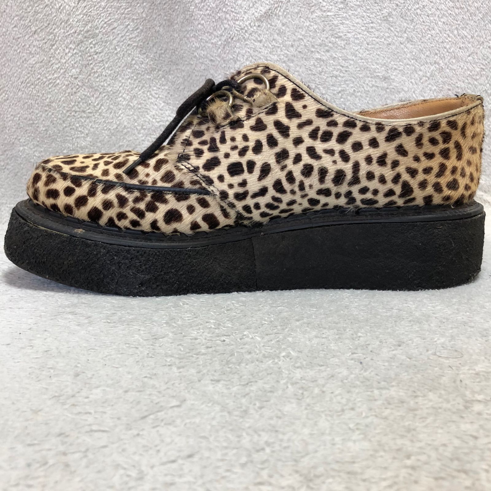 ジョージコックス ヘビ柄 レザー ローファー ラバーソール ジョージ