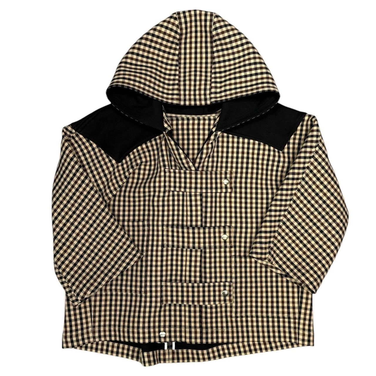 Plan C - PLAN C プランシー 21AW チェック柄フードジャケット JKCAC52AG0TPA03 42 ブラウン R14615 PLAN C プランシー 21AW チェック柄フードジャケット JKCAC52AG0TPA03