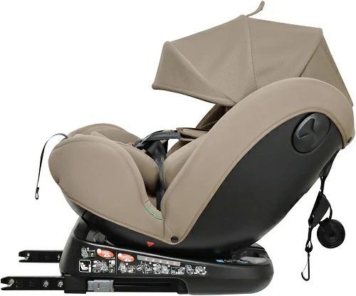 未開封 ♥ 新生児から12歳頃 リーマン ビットターン R129 モカーキ CG031 ベージュ 230315 チャイルドシート ジュニアシート 新基準R129適合 回転式ISOFIX