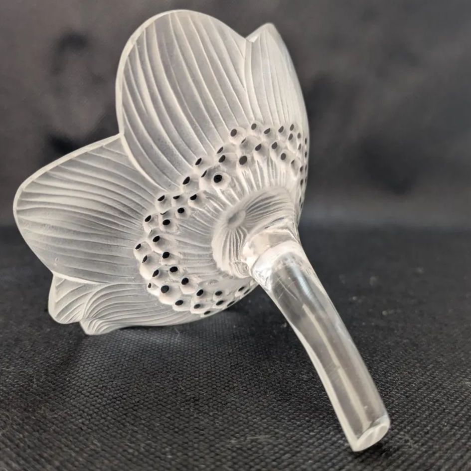 美品 刻印 Lalique ルネ・ラリック アネモネ ペーパーウェイト