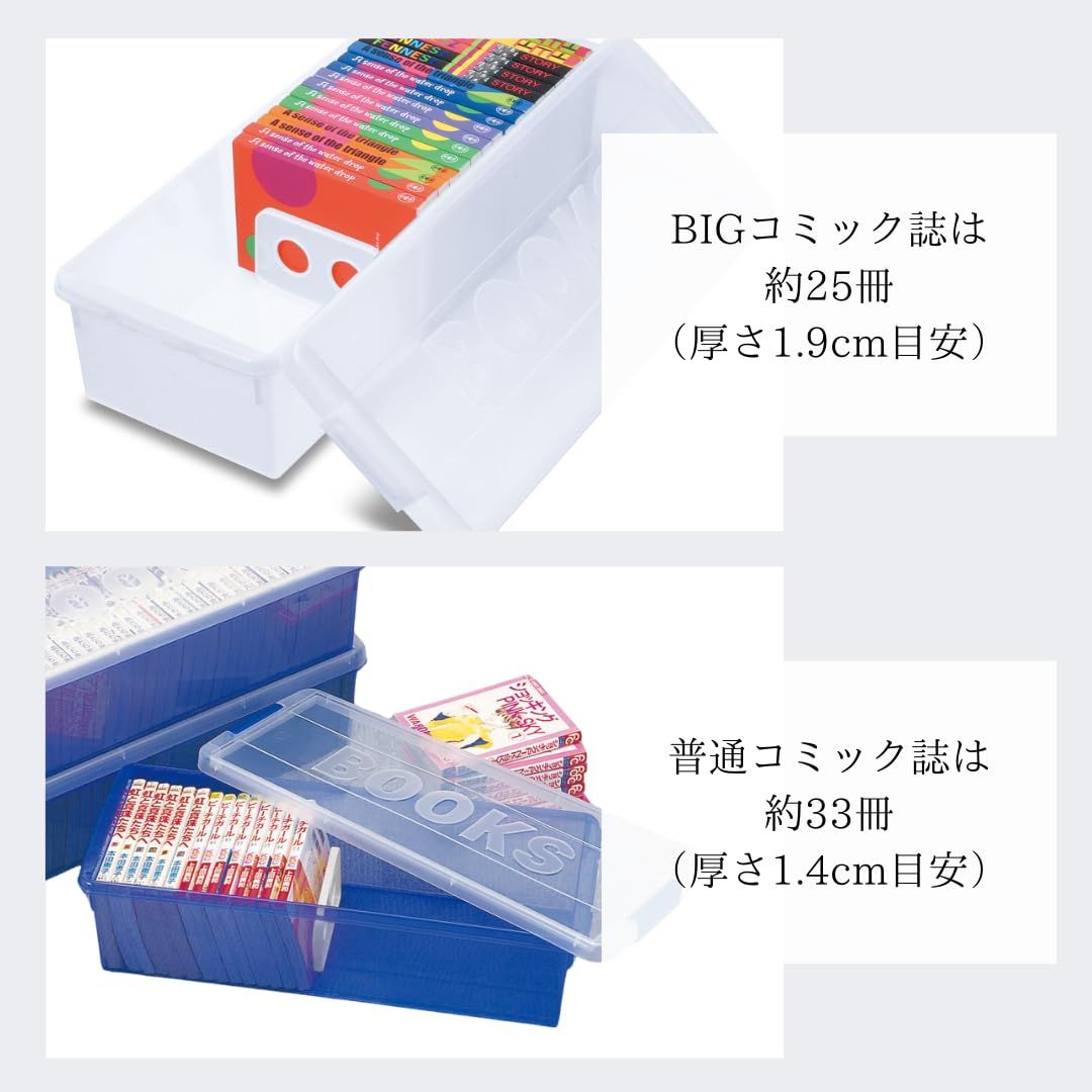 コミック収納ケース　7個セット　伊勢藤 Amazon｜伊勢藤(ISETO) コミック本収納ケース ブックス ブルー