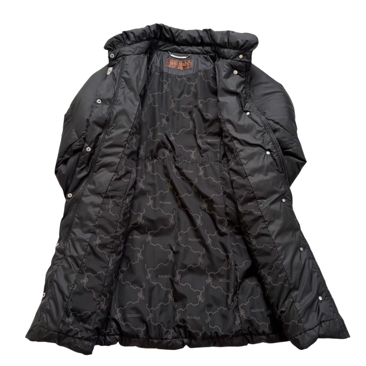 BALMAIN バルマン ロングダウンコート 黒 アウター 上着 ロング 