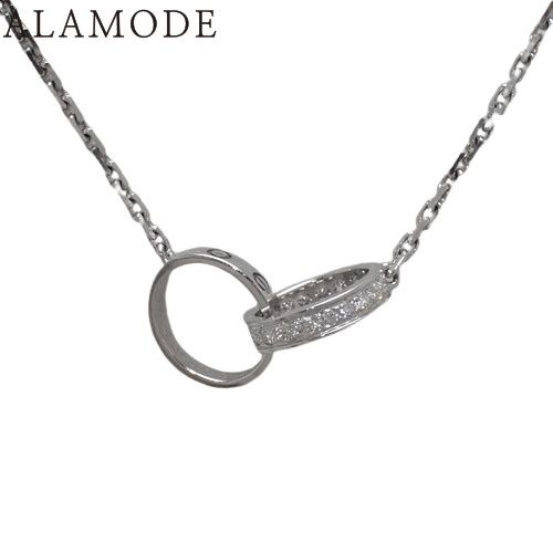 CARTIER(カルティエ) ラブコレクション LOVE ネックレス セミパヴェ  