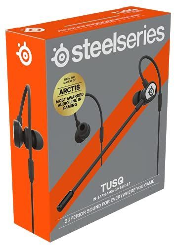 Tusqのみ SteelSeries ゲーミングイヤホン マイク着脱式 Tusq ノイズ