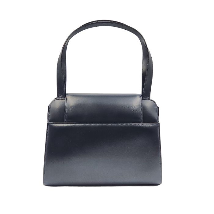 Cartier カルティエ サファイアライン レザー ハンドバッグ