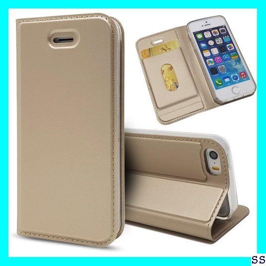 ☆在庫限り☆ iPhone 5S 5 SE ケース 手帳型 iPhone5 iPhone5s iPhoneSE ケース カバー iPhone 5 ケース 手帳型 iCoverCase アイフォン アイフォン5 アイフォン5s アイフォンS ４色 ゴールド 24