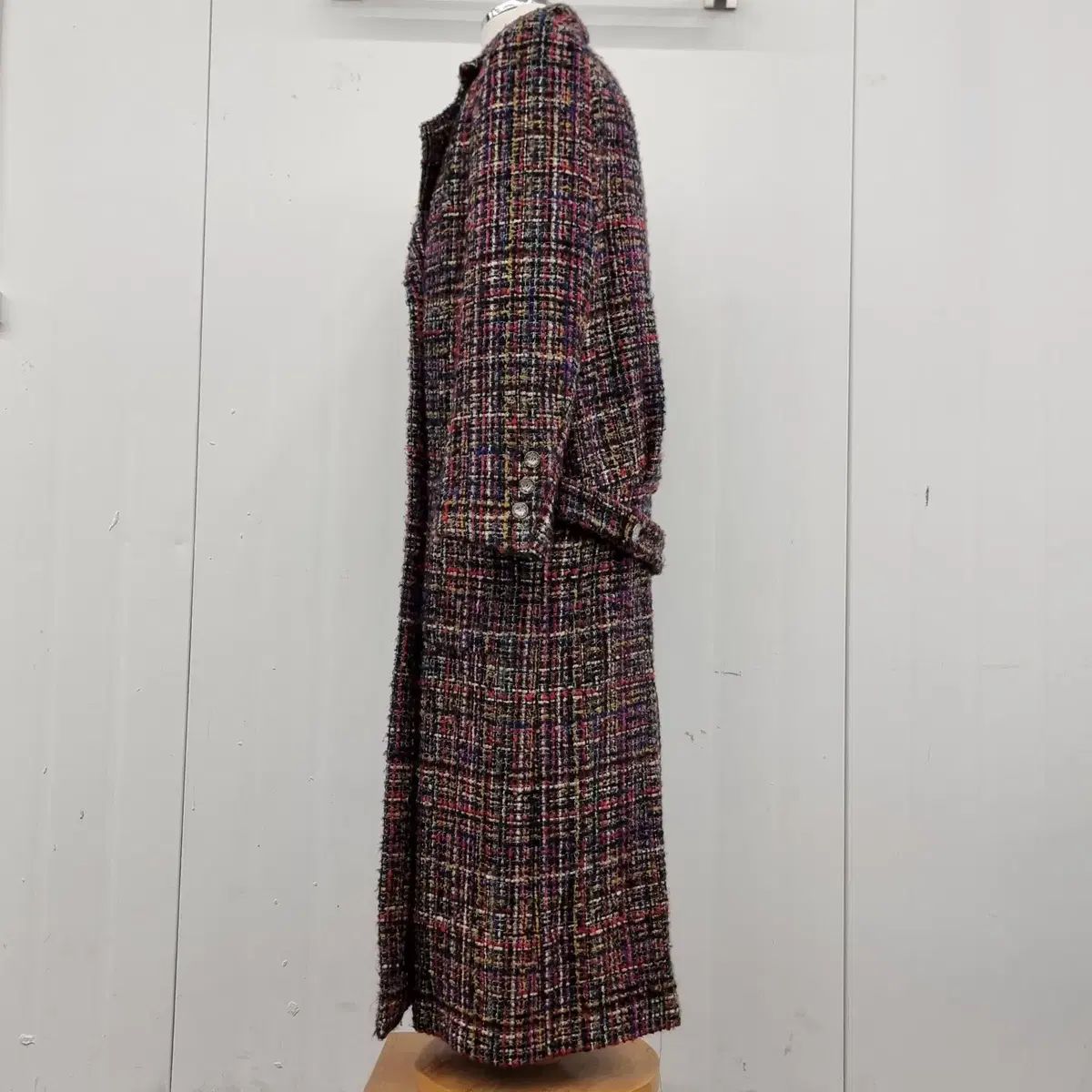 Brilliant シャネル生地ツイード ロングコート38 38 CHANEL(シャネル ) P71711 マルチカラー ツイード ロング