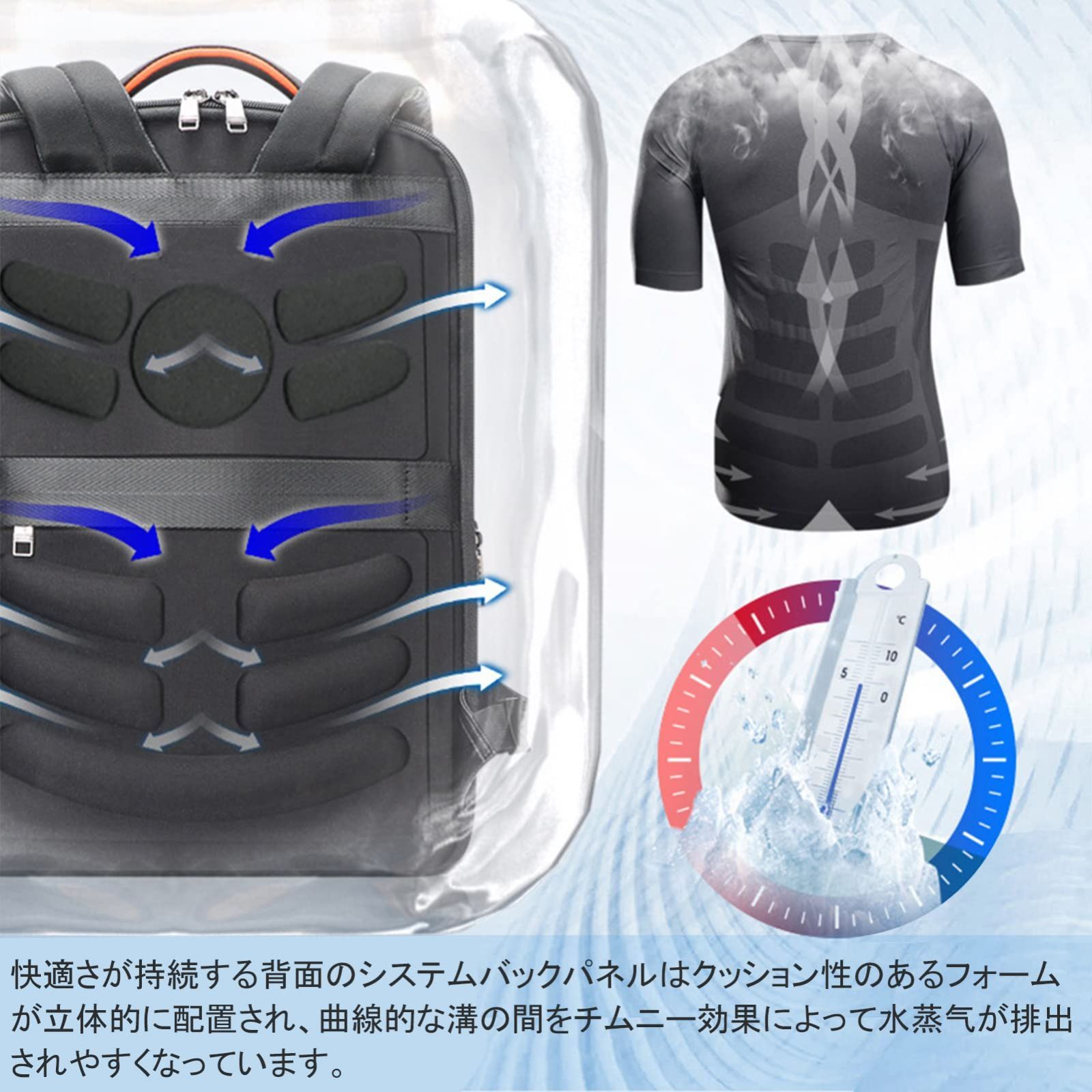 Ariga リュック メンズ 本革 牛革 スクエア 15.6インチPC収納