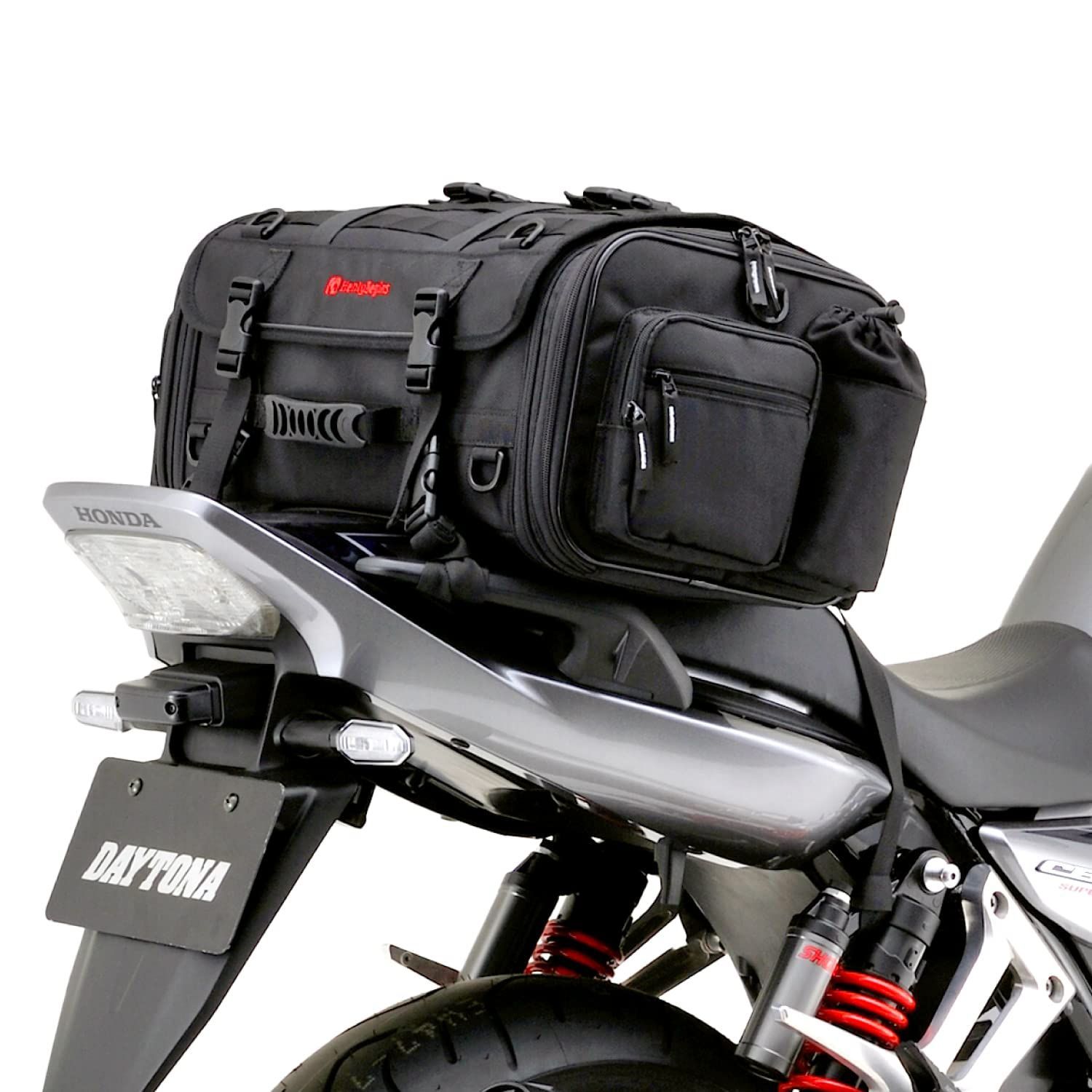 96720 ブラック DH-718 ホテル2泊 Mサイズ 33-42L BASIC シートバッグ ツーリング バイク用 デイトナ Begins ヘンリービギンズ Henly