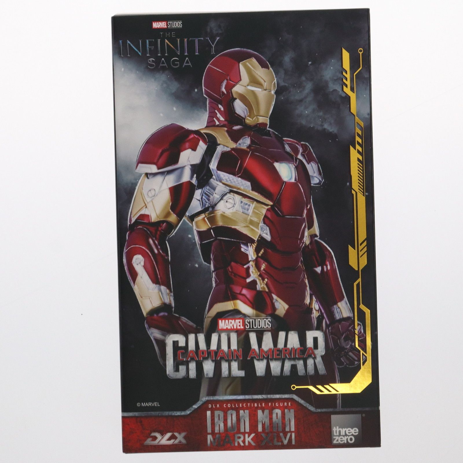 MARVEL - (再販) DLX Iron Man Mark 46(DLX アイアンマン・マーク46) Marvel Studios&#39; The Infinity Saga(マーベル・スタジオ『インフィニティ・サーガ』) 1/12 完成品 可動フィギュア threezero Marvel Studios' The Infinity Saga_DLX Iron Man Mark 46(DLX