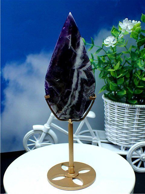 天然～愛の守護石～夢幻紫水晶アメジスト 原石YTHB86G3/40G29C