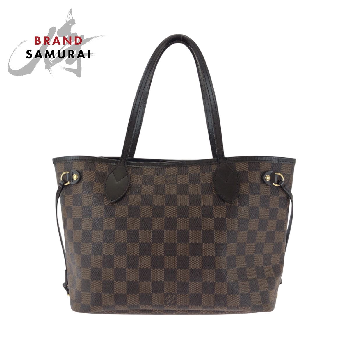 美品 LOUIS VUITTON ルイヴィトン ダミエ エベヌ ネヴァーフルPM 