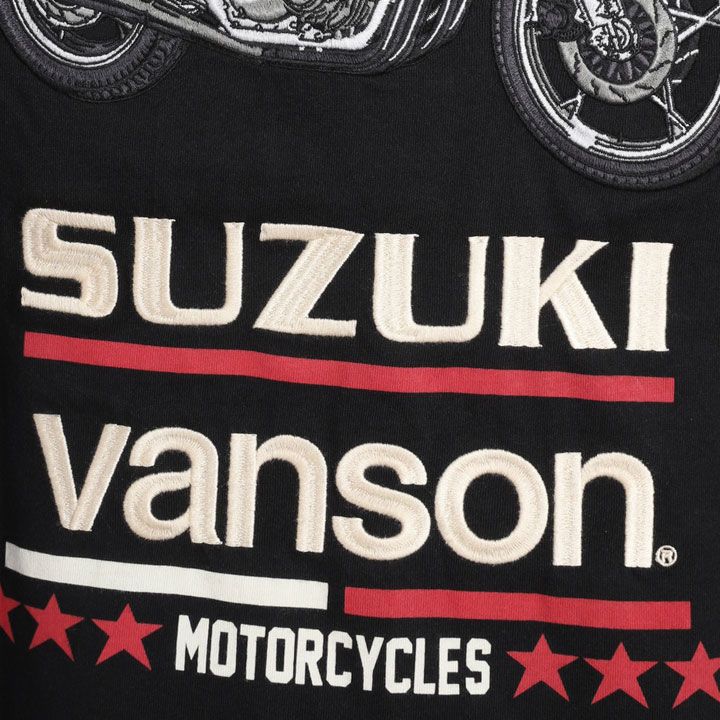 VANSON SUZUKI KATANA 半袖TEE SMV-2502 半袖Tシャツ バンソン スズキ