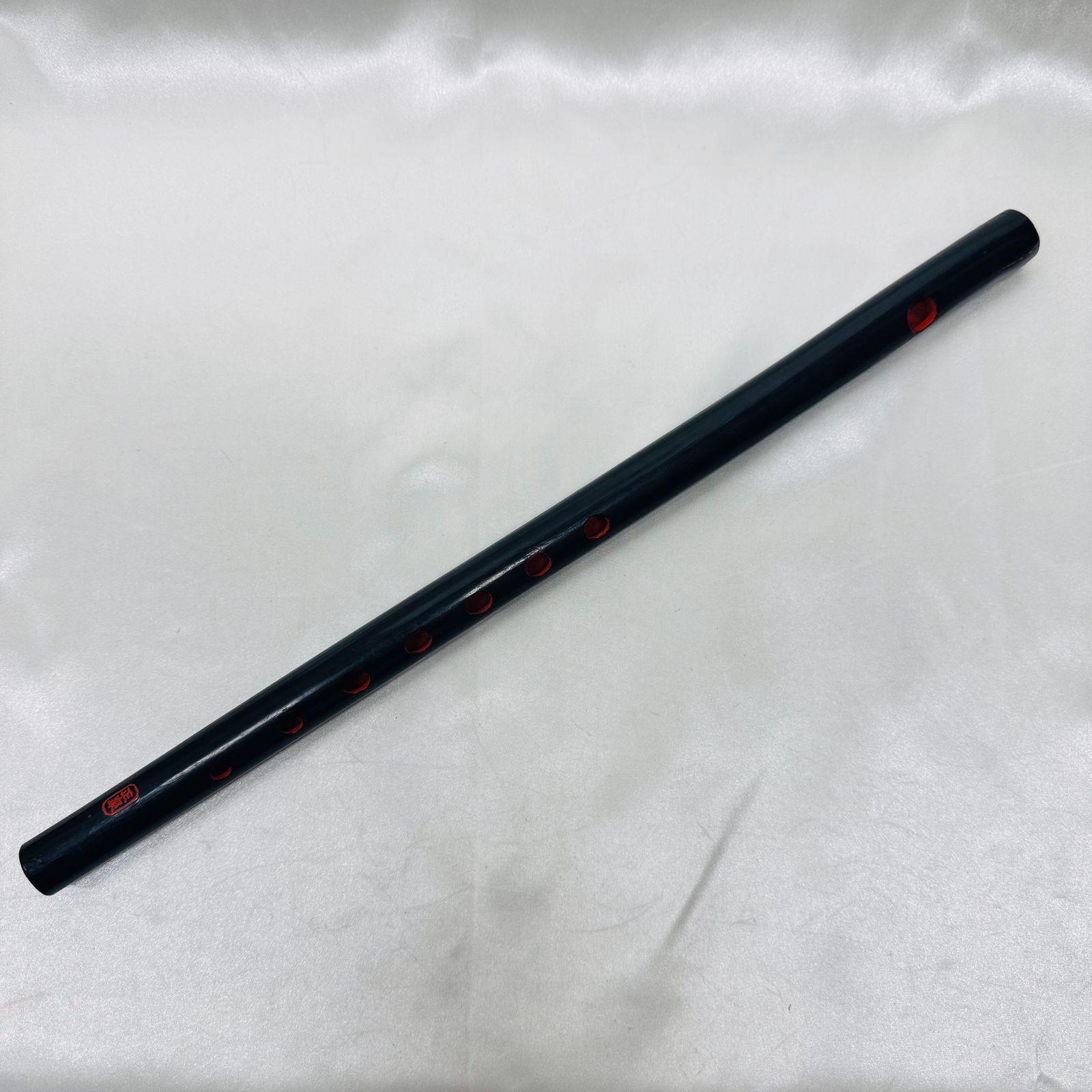 S ヴィンテージ 横笛 篠笛 七本調子 竹製 正泉 楽器 和製楽器 黒色