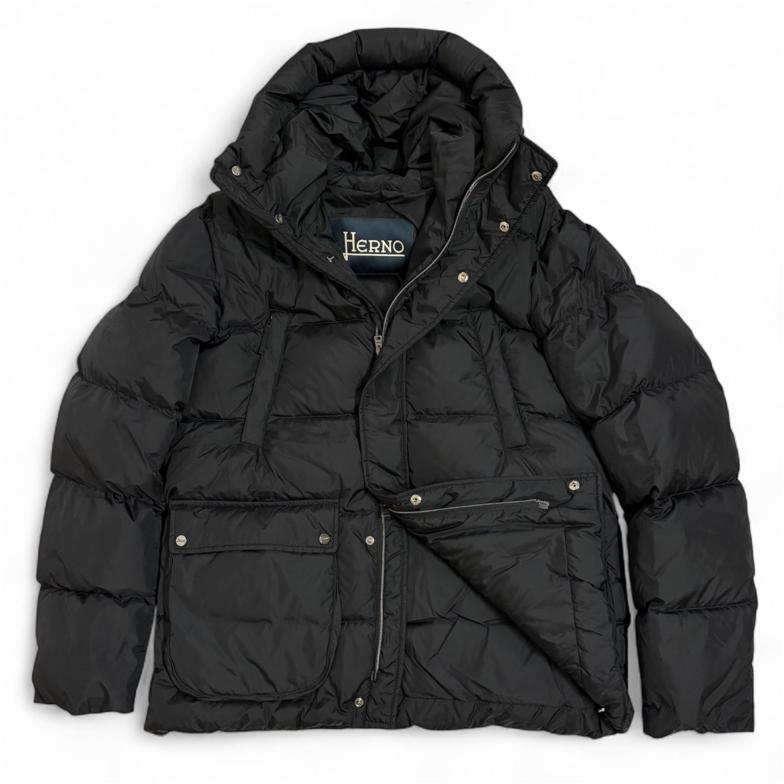 新品同様 HERNO ヘルノ 24AW ウォーターレペレントナイロンダウン 