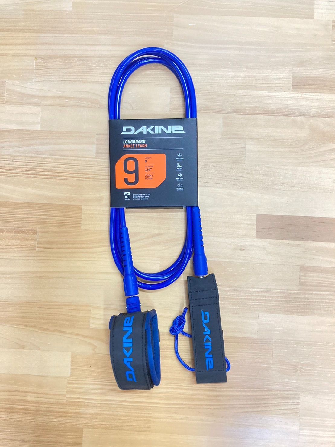 DAKINE 9’ 1/4 ANKLE リーシュコード ブルー ダカイン　ロングボード サーフィン