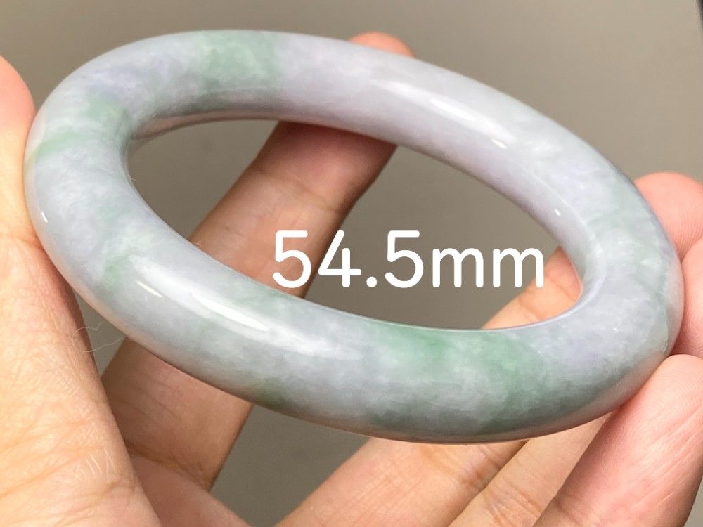 未使用◆ミャンマー 天然 A貨 翡翠 バングル BG9-41 訳あり処分品 54.5mm ミャンマー産 A貨 本翡翠 バングル