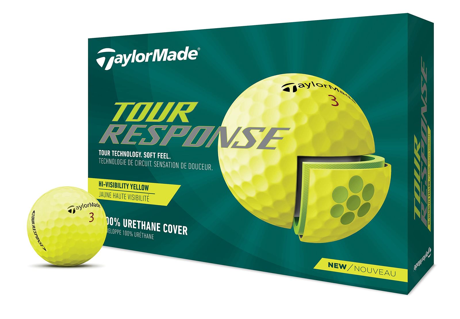 TaylorMade テーラーメイド ゴルフボール ツアーレスポンス ストライプ