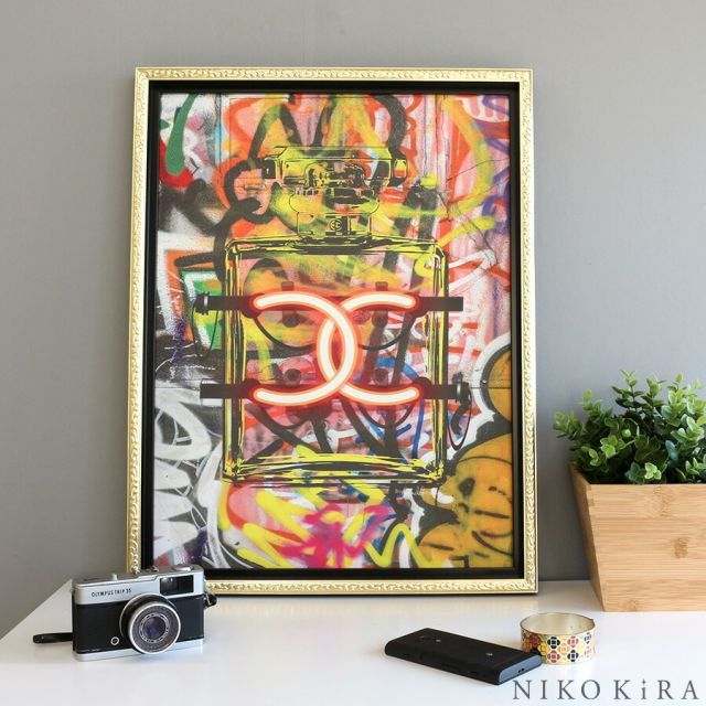 【超希少】CHANEL シェーン ボーデン 絵画 アートパネル シャネル CHANEL - 特大 シェーンボーデン newyork gallery CHANEL art の