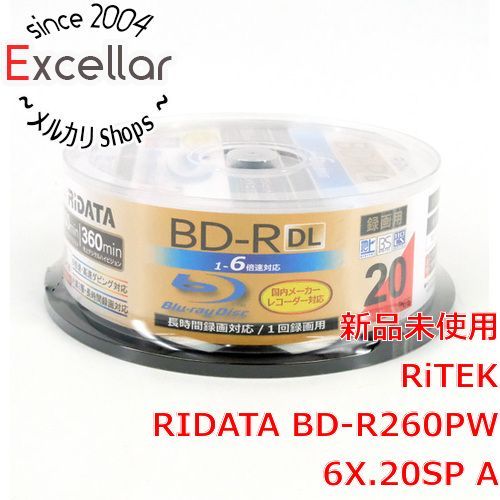 [bn:0] RiTEK ブルーレイディスク RIDATA BD-R260PW 6X.20SP A BD-R DL 6倍速 20枚組 - メルカリ