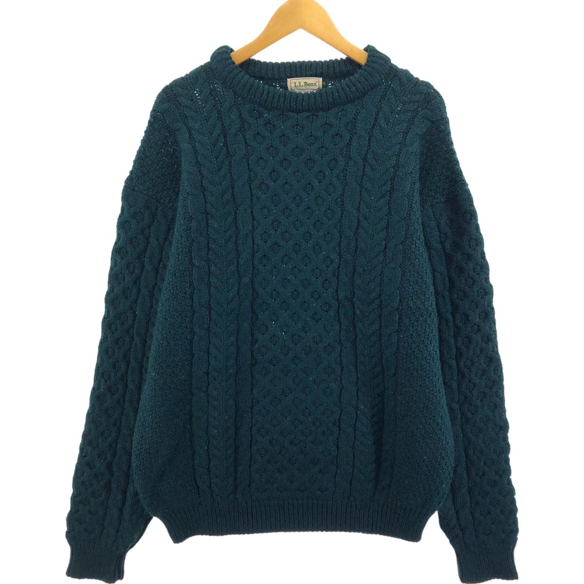 古着 70~80年代 エルエルビーン L.L.Bean フィッシャーマン アランニットセーター アイルランド製 メンズL相当 ヴィンテージ/eaa510319