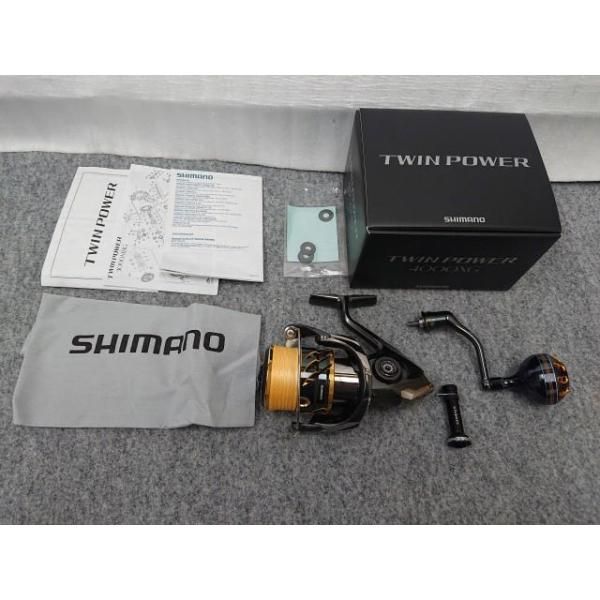 中古】 シマノ 20 ツインパワー 4000XG スピニングリール TWIN